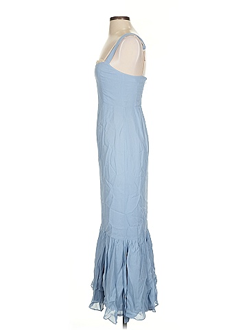 Reformation 100% Viscose Blue Cocktail Dress Size 2