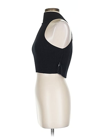 Cider Black Sleeveless Turtleneck Size XS (estimated)