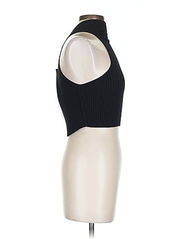 Cider Black Sleeveless Turtleneck Size XS (estimated)