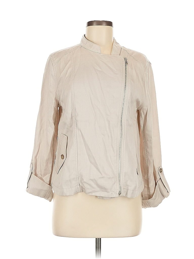 Pre-owned Ann Taylor Loft Jacket In Brown