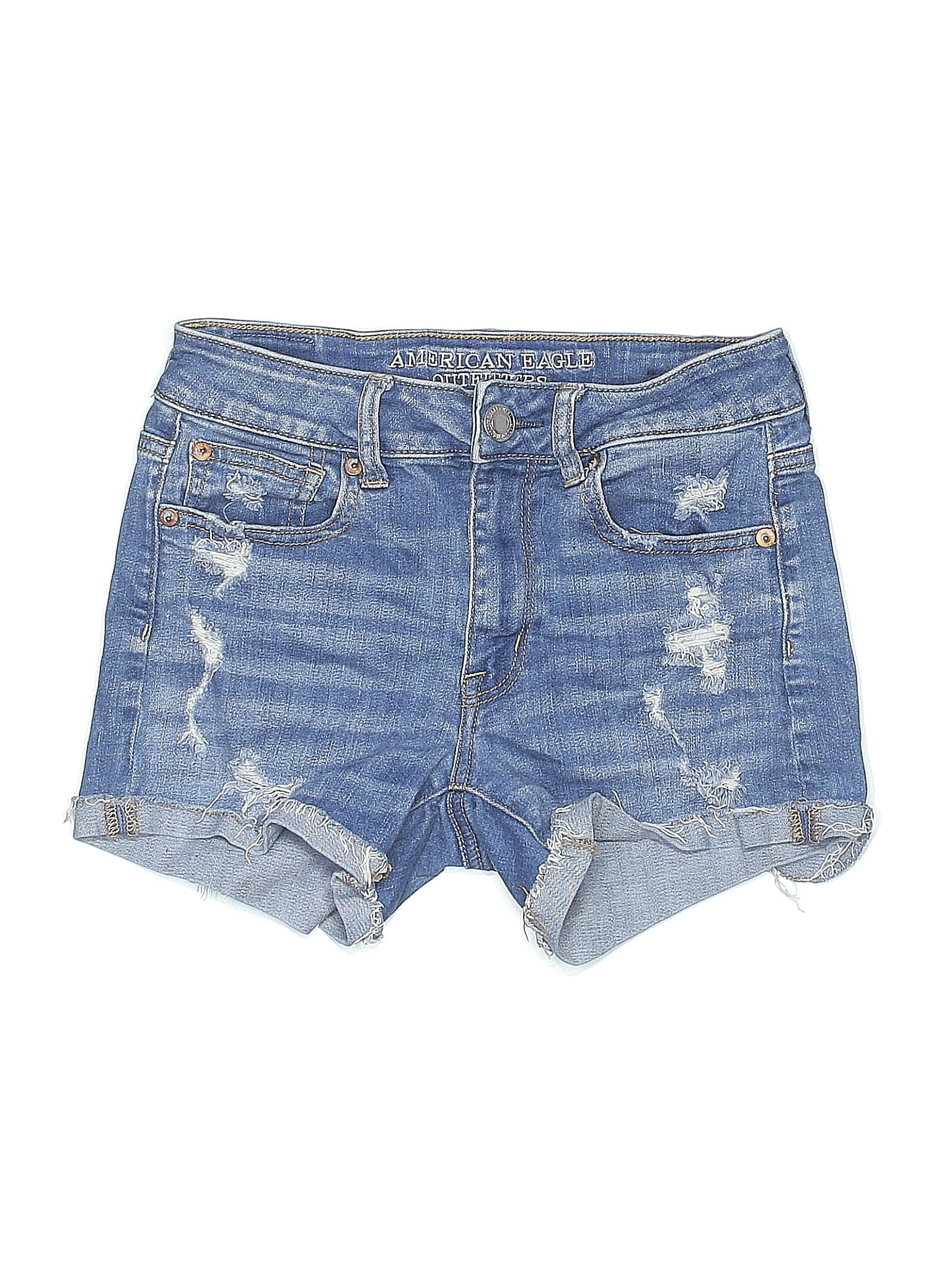 American Eagle Outfitters Blue Denim Shorts Size 2