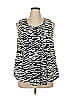 Roaman's Silver Sleeveless Blouse Size 14 - photo 1