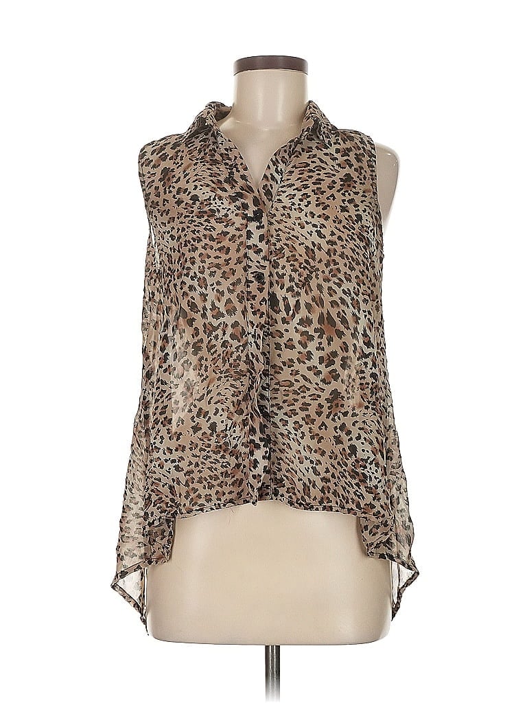 Click to view more detailed imagery on our partner's website Pre-owned Poetry Clothing Sleeveless Blouse In Brown