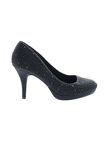 Silver Slipper Heels (view 1)