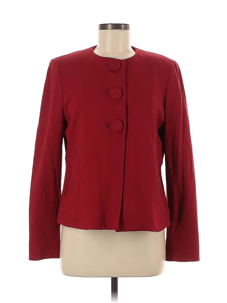 Pre-owned Doncaster Collection Blazer Jacket In Red