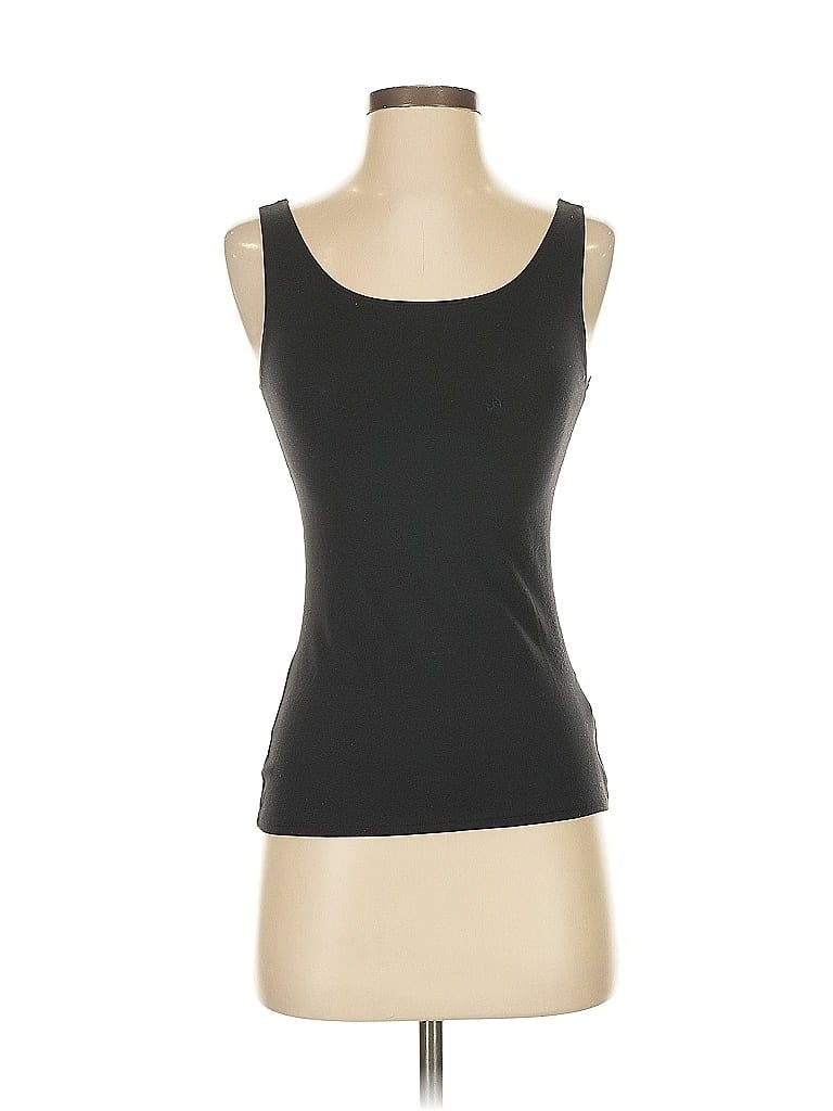 Click to view more detailed imagery on our partner's website Pre-owned Van Heusen Sleeveless Top Black Scoop Neck Tops