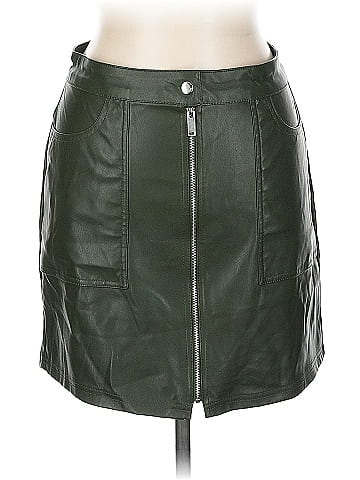 Love Tree Faux Leather Skirt (view 1)