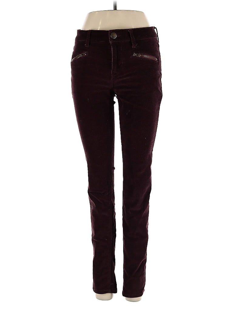 Pre-owned Express Casual Pants In Burgundy