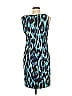 Connected Apparel Print Blue Cocktail Dress Size 8 - photo 2