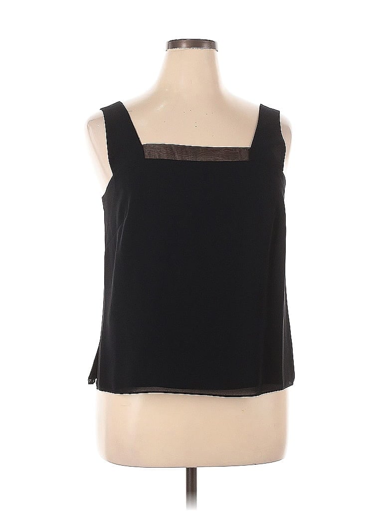R&M Richards 100% Polyester Black Sleeveless Blouse Size 14 - photo 1