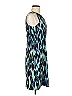 Connected Apparel Print Blue Cocktail Dress Size 8 - photo 3