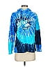 Ocean Beach 100% Cotton Blue Pullover Hoodie Size S - photo 1