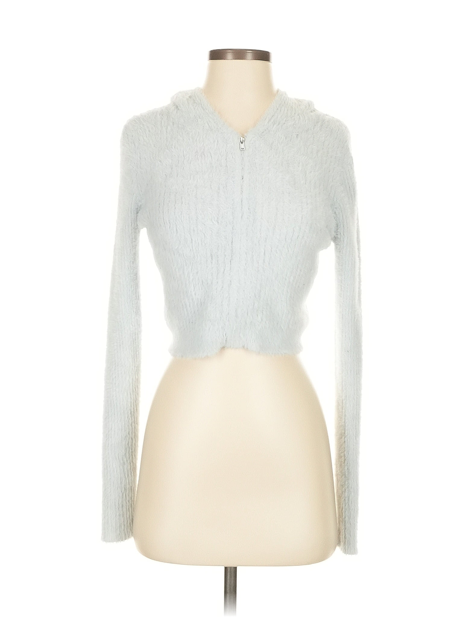 Aeropostale 100% Nylon Silver Cardigan Size XS