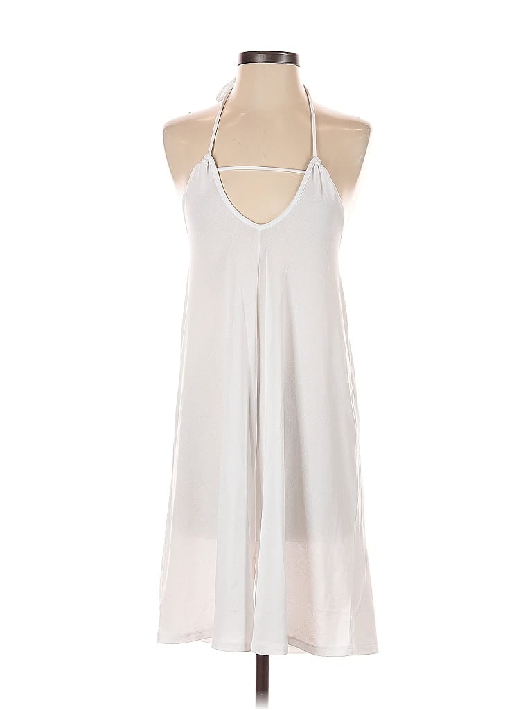 Pre-owned Lularoe Casual Dress In White