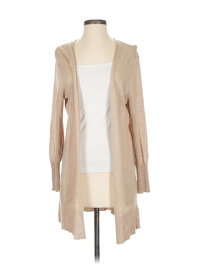 Pre-owned Halogen Cardigan Sweater In Brown