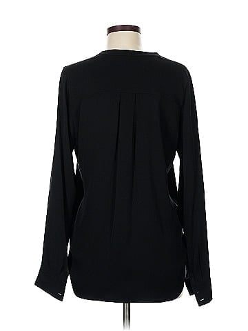 Vince. Long Sleeve Silk Top (view 2)