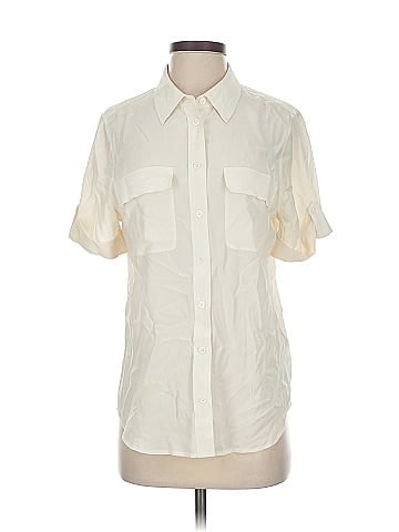 Equipment Short Sleeve Silk Top (view 1)