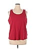 Belle By Kim Gravel Red Sleeveless T-Shirt Size 1X - photo 1
