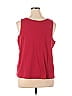 Belle By Kim Gravel Red Sleeveless T-Shirt Size 1X - photo 2