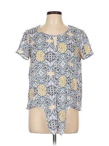 Pink Rose Short Sleeve Blouse (view 1)