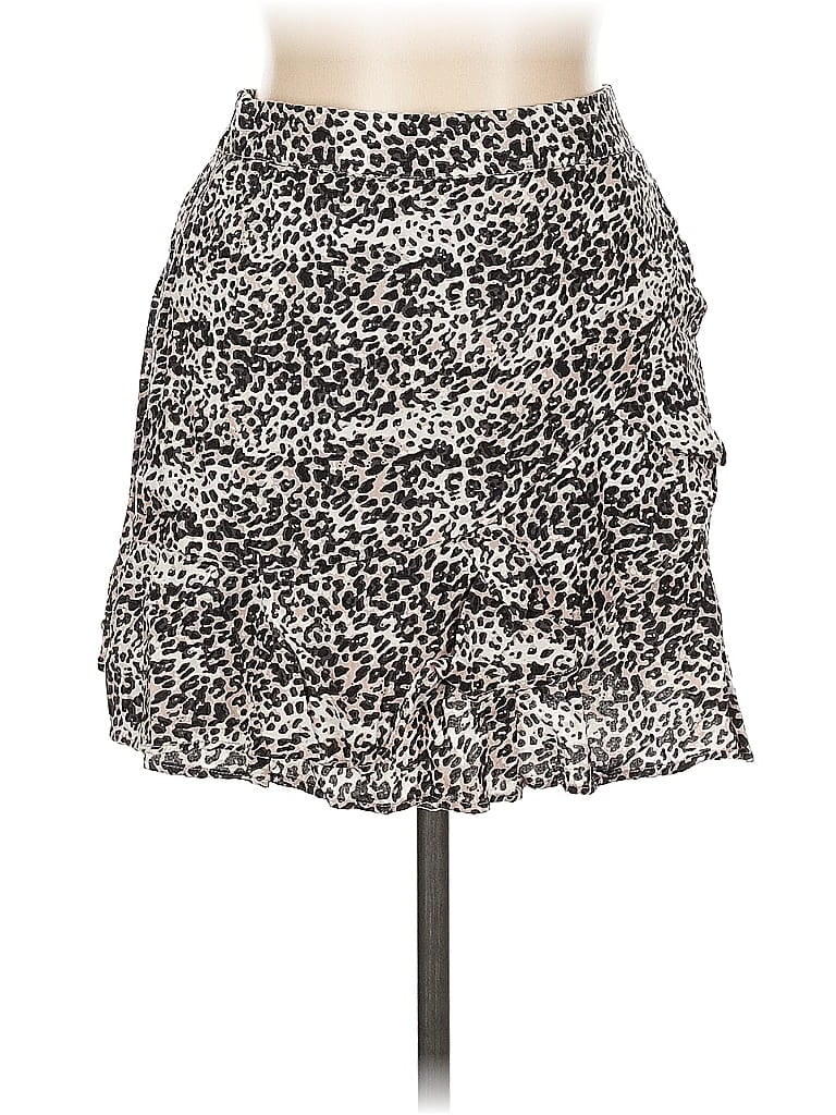 Pre-owned Sim & Sam Casual Skirt In White