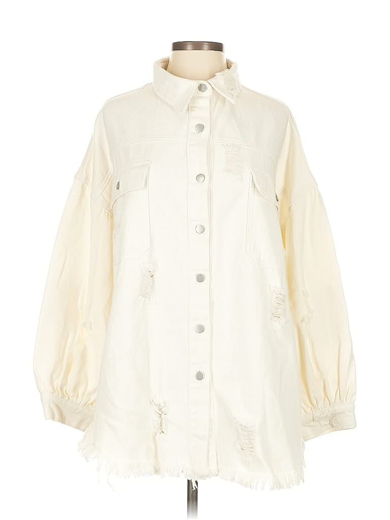 Pol Ivory Raincoat Size S - photo 1