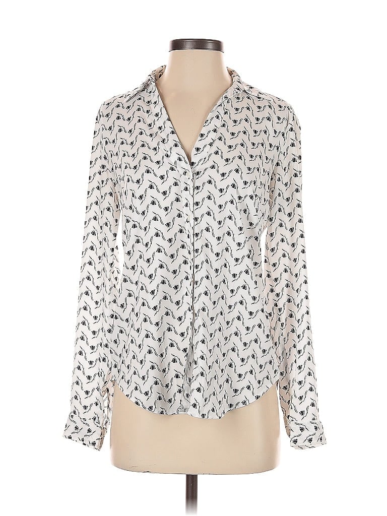 Click to view more detailed imagery on our partner's website Pre-owned Ann Taylor Long Sleeve Blouse In White