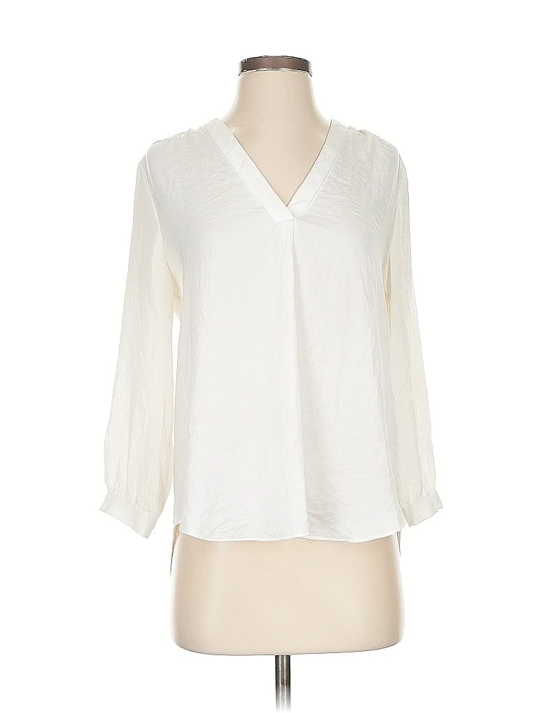 Pre-owned Vince Camuto 3/4 Sleeve Blouse In White