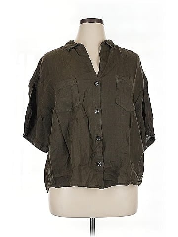 Velvet by Graham & Spencer 3/4 Sleeve Button-Down Shirt (view 1)