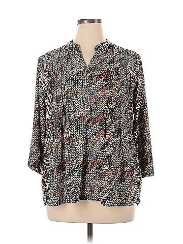 Notations 3/4 Sleeve Blouse (view 1)