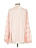Pol Pink Long Sleeve Blouse Size S - photo 2