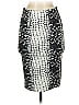 Robert Rodriguez Graphic Silver Formal Skirt Size 4 - photo 1