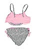 Justice Print Pink Two Piece Swimsuit Size 8 - photo 2
