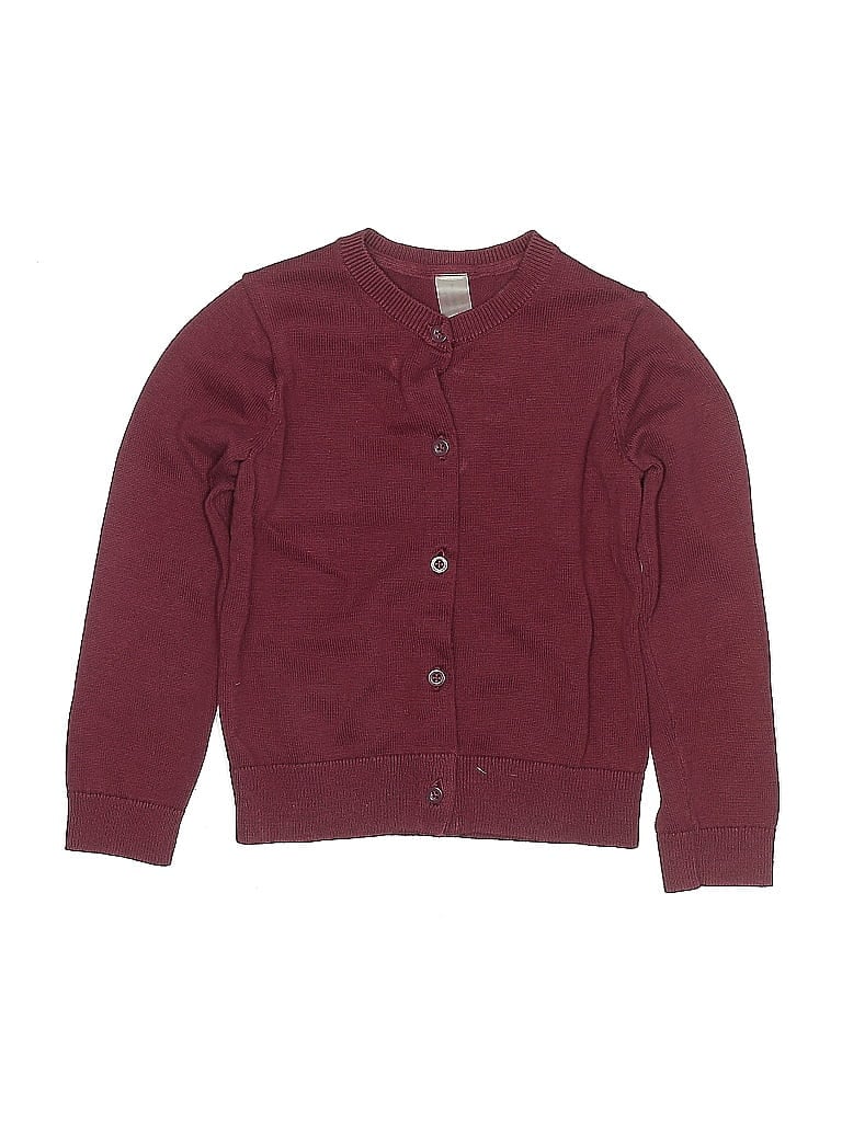 Primary Clothing 100% Cotton Burgundy Cardigan Size 4 - photo 1