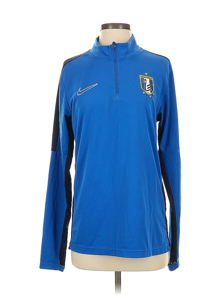 Pre-owned Nike Track Jacket In Blue