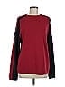 TRANSIENCE Color Block Red Pullover Sweater Size M - photo 1