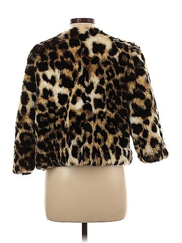 Black Label by Chico's Faux Fur Jacket (view 2)