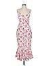 Likely 100% Polyester Floral White Cocktail Dress Size 4 - photo 1