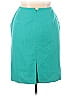 Amanda Smith 100% Acetate Solid Teal Green Formal Skirt Size 14 (petite) - photo 2