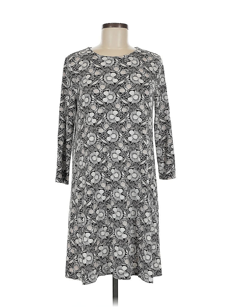 Pre-owned Ann Taylor Loft Casual Dress In Gray