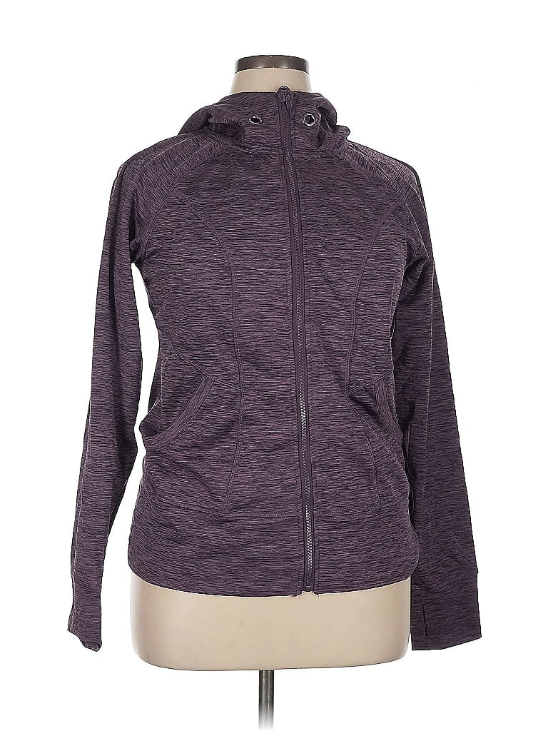 Pre-owned 90 Degree By Reflex Zip Up Hoodie In Purple