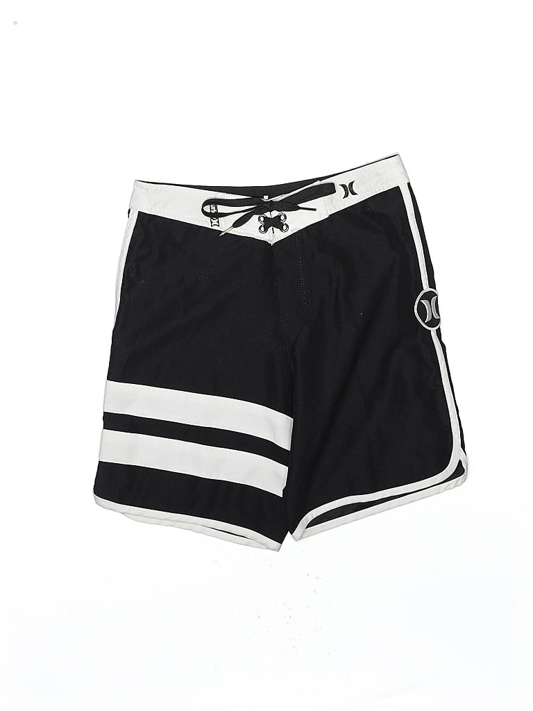 Pre-owned Hurley Board Shorts In Black