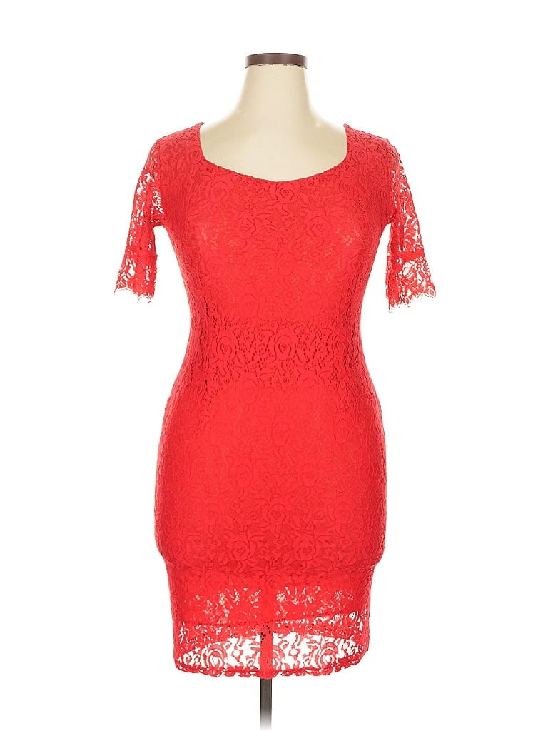 Pre-owned Unbranded Cocktail Dress In Red