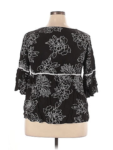 Suzanne Betro 3/4 Sleeve Blouse (view 2)
