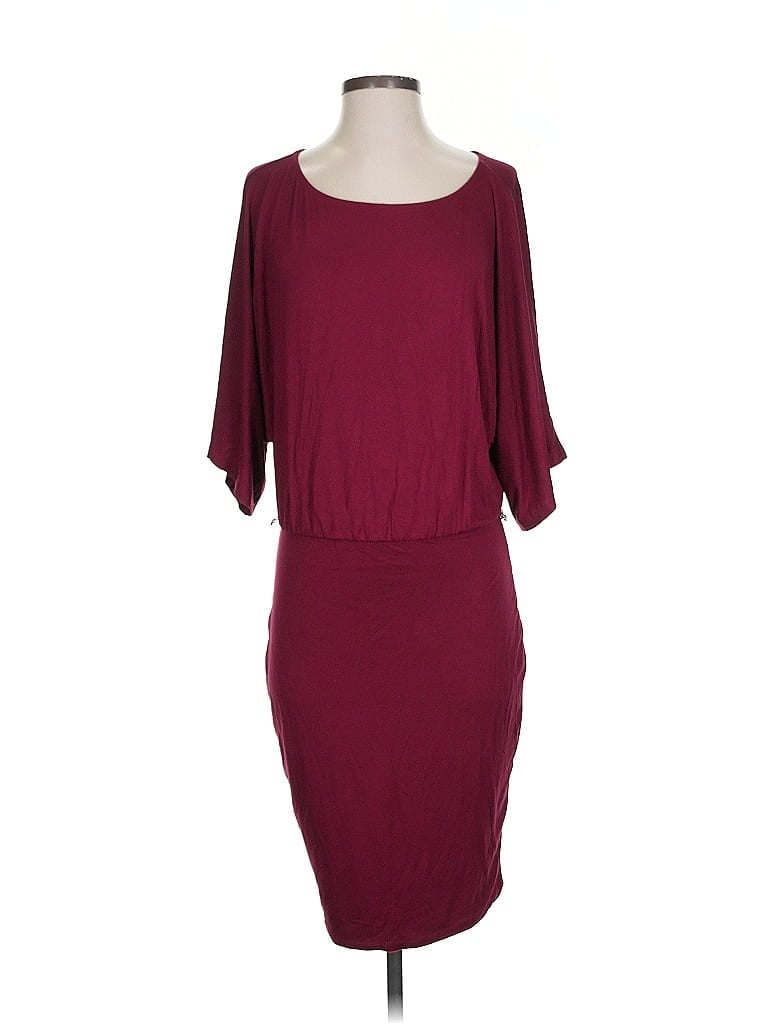 Pre-owned The Vanity Room Cocktail Dress In Burgundy