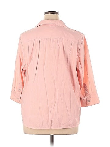 Riders by Lee 3/4 Sleeve Button-Down Shirt (view 2)