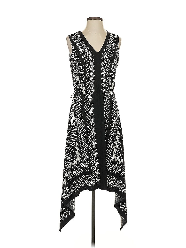 Pre-owned Perceptions Casual Dress In Black