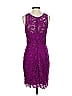 ML Monique Lhuillier 100% Polyester Purple Cocktail Dress Size 4 - photo 2