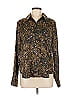 Evereve 100% Polyester Floral Brown Long Sleeve Blouse Size L - photo 1