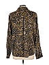 Evereve 100% Polyester Floral Brown Long Sleeve Blouse Size L - photo 2